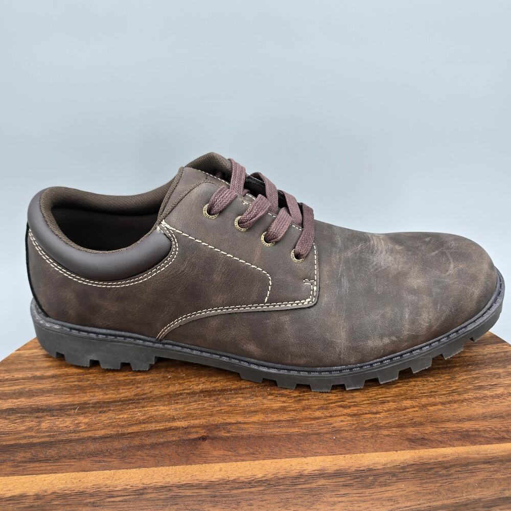 Rockport Ridgeview Shoes Mens 11 M Brown Lace Up Walking Comfort Casual Oxfords